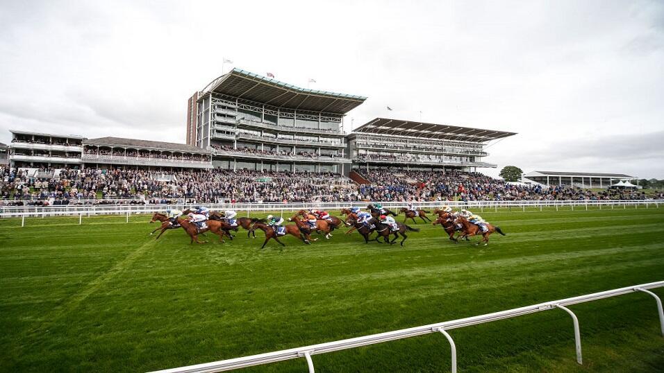 Horse racing action at York